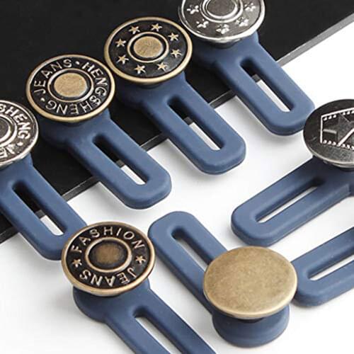 3/10pcs Trousers Jeans Button Extender Waistband Extension Button Elastic Extender Belt Buckle Pregnancy Accessories