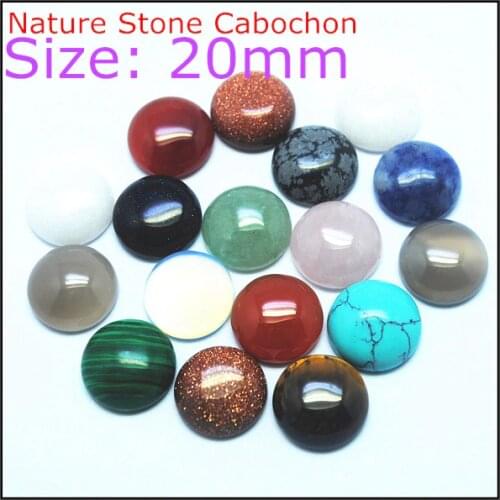 5PCS 2MM Nature Gem Stone Cabochon Howlite Malachite Sodalite Carnelian Yellow Tiger Eye Onyx Accessories Golden Sand Beads