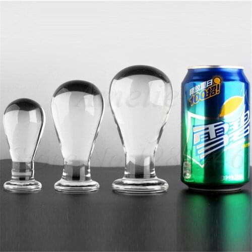 3 Size Unisex Anal Dilator Prostate Stimulator Big Anal Plug Large Glass Butt Plug Erotic Sex Toys For Gay Man Women Anal Balls