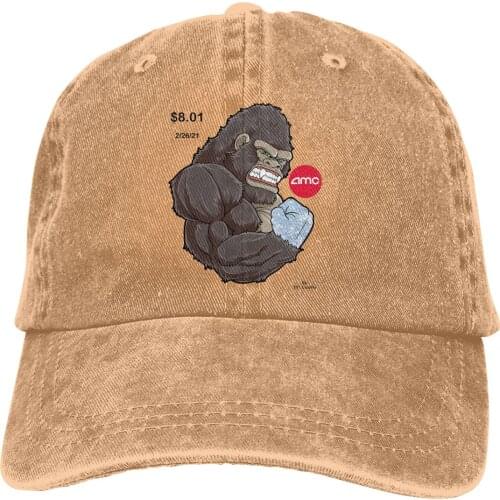 Diamond Hand Ape Baseball Cap Men WSB WallStreetBets Bitcoin Caps colors Women Summer Snapback Caps