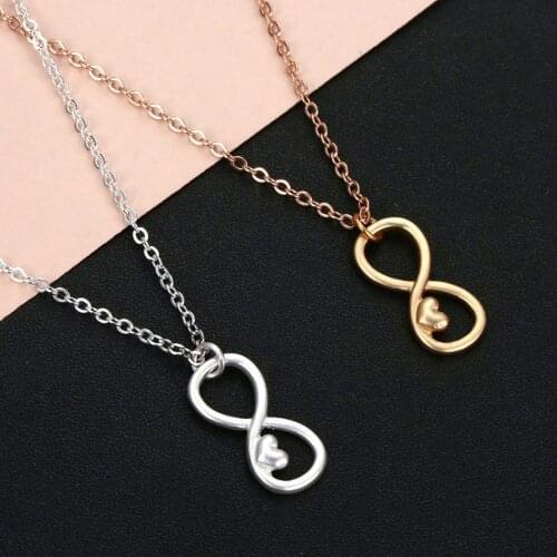 Cxwind Fashion Heart Chocker Necklaces Charm Infinity Cross Pendants Necklaces on neck Women Gift Statement Luckly Chain Jewelry
