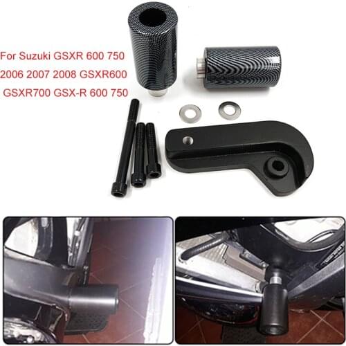 For SUZUKI GSXR600 GSXR750 GSXR 600 750 2006 2007 2008 2009 2010 Motorcycle Parts No Cut Frame Sliders Crash Falling Protection