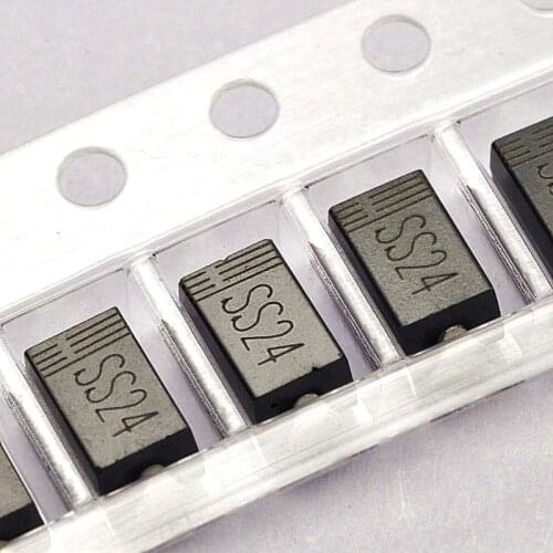 1000pcs/ SCHOTTKY DIODE SS24 2A 40V SMA SR240 DO-214AC SMD