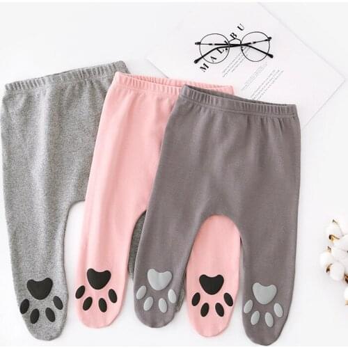 New Arrival Girls Tights Cartoon Print Fashion Pantyhose Casual Elastic Waist Skinny Pants Newborn Baby Stockings High Quality