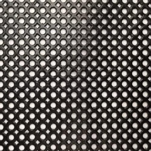 Agenuineon Real Goat Skin Leather Fabric Hollow Black Style for DIY Leather Crafts/Handbag ,Free Shipping