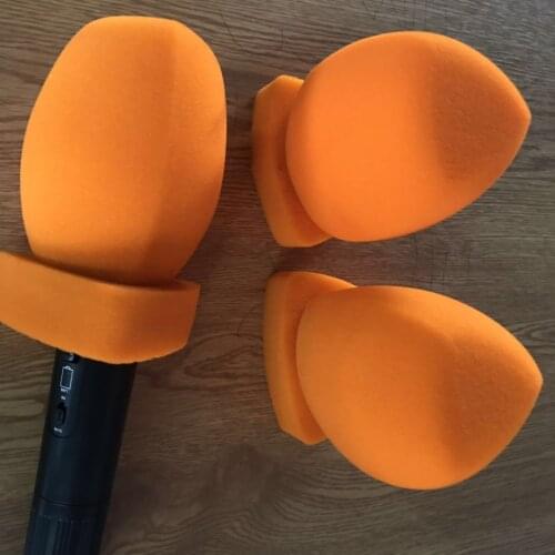 Linhuipad Orange Interview Mic Foam windscreen Handheld windshield For TV station broadcasting Video Mic Insider:Diamete 4 CM