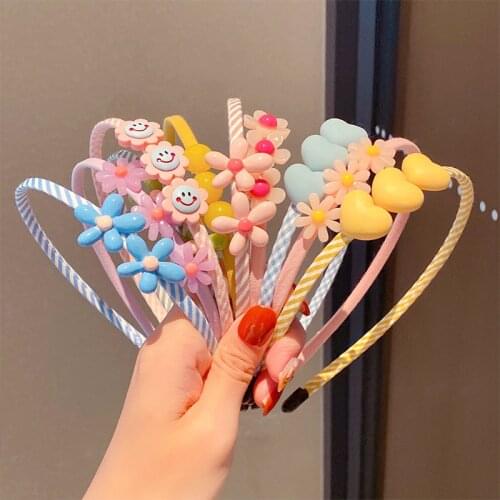 MueRaa Lovely Children Girls Spirng Summer Candy Color Hairband Thin Headband Hair Accessories Princess Cute Kids Headwear