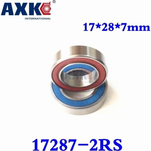 2019 New Free Shipping Axk 2pcs 17287-2rs 17*28*7mm Deep Groove Ball Bearing 17x28x7mm 17287 2rs 17287rs Bicycle Part Bearings