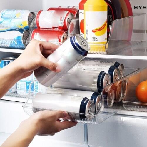Beer Soda Can Stand Rack Plastic Refrigerator Storage Rack Trash Can Bottle Storage Rack Kitchen Storage Rack