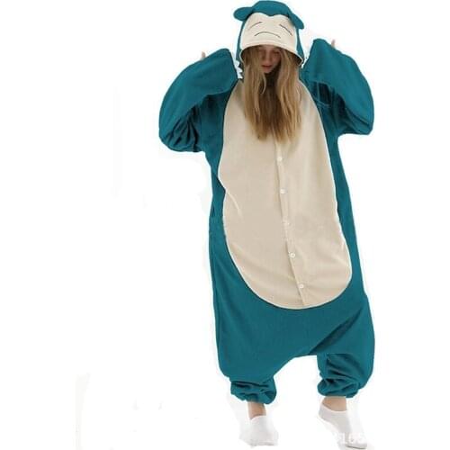 Animal Kigurumi Unicorn Pajamas Sets Cartoon Onesies With Zipper Flannel Anime Cosplay Sleepwear Homewear Polar Fleece One-Piece