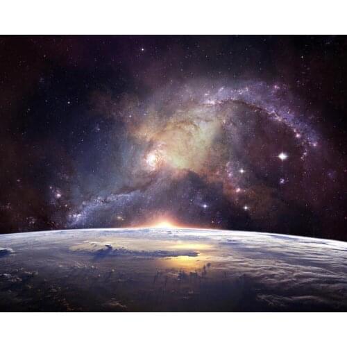 Custom wallpaper Cosmic nebula landscape background wall