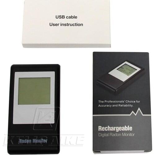 Small size radon monitor rechargeable battery operated portable radon detector