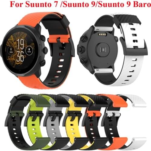 2021 NEW Strap For Suunto 7/Suunto 9 Replacement Wristband Silicone Sports Watch Strap For Suunto 9 Baro accessories Watch Band