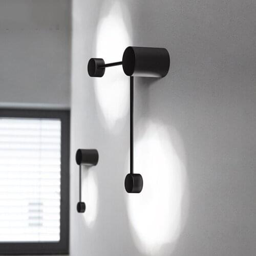 Modern LED light bulb black and white light living room TV room wall accessories light lamp light lamp light indoor light