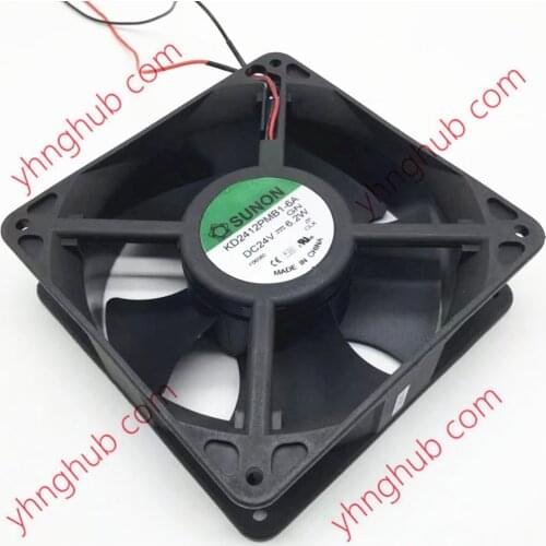 SUNON KD2412PMB1-6A GN DC 24V 6.2W 120x120x38mm 2-wire Server Cooling Fan