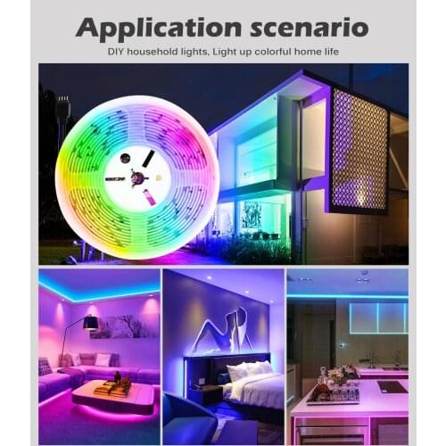 Super Brightness SMD5050 RGB Led Strip 12V With Bluetooth WIFI Music Led Ribbon For Indoor Light TV Led Backlight Tape Decor