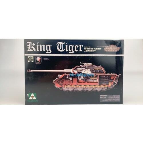 Takom 2046S 1/35 King Tiger Porsche w/New Track Parts Model Kit