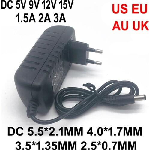 DC 5V 9V 12V 15V 1.5A 2A 3A Universal power adapter AC 100-240V Converter Adapter Charger Power Supply EU US AU UK Plug