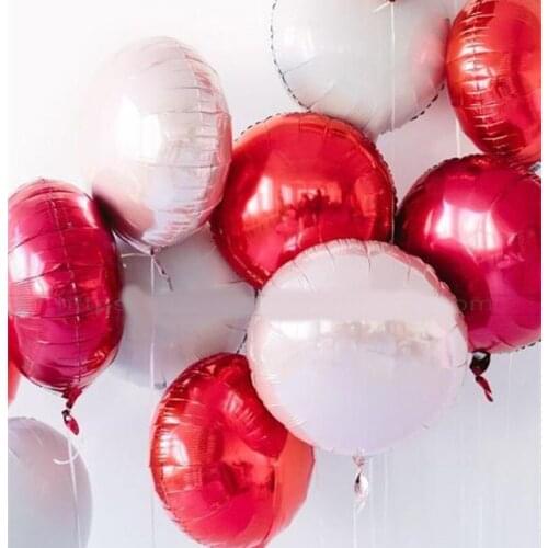 1pcs 18inch Pure Round Foil Balloon Wedding Decoration Birthday Party Helium Macaron balloon All Round Palloon