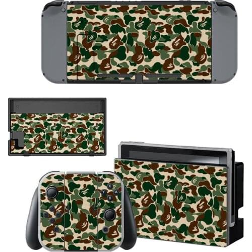 14 Sty Camouflage Style Vinyl Decal Skin Sticker For Nintendo Switch NS NX Console Protector Game Accessoriy NintendoSwitch