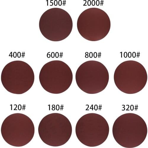 1set 10-inch 250mm Alumina Gum Disc Sandpaper Grit 120# 180# 240# 320# 400# 600# 800# 1000# 1500# 2000# All 10Models x3pcs/Model