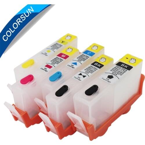 5pcs For HP 564 564XL Refillable Ink Cartridge For HP Photosmart B8550 C5380 C6380 C6340 C6375 D5445 D5460 D7560 With ARC Chips