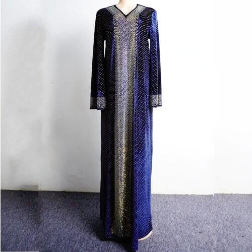 African Design Dashiki Dress Silk Beading Abaya Bandage Maxi Bazin Vintage Long Sleeve Robe Gowns Africa Sexy Lady Party