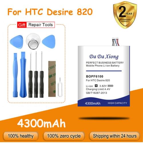 High capacity 4300mAh BOPF6100 Battery for HTC Desire 820 D820u 820Q D820t D826 826T 826W Replacement batteria + free tools