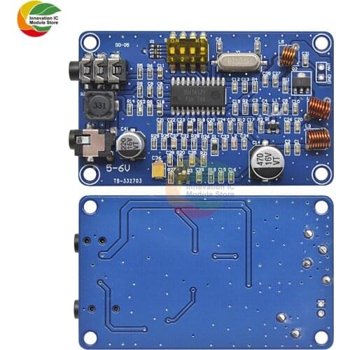 Ziqqucu BH1417 wireless stereo FM transmitter 50Hz-15000Hz digital dual channel mode wireless stereo FM transmitter module