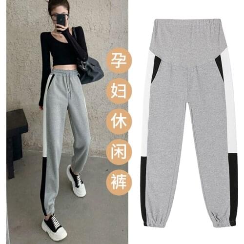 Pregnant Womens Pants Spring Casual Wear Legged Sports Womens Pants Spring Fashion Underbelly Trousers
