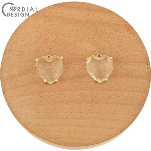 Cordial Design 30Pcs 19*20MM Jewelry Accessories/Rhinestone Pendants/Heart Shape/DIY Charms/Jewelry Findings & Components