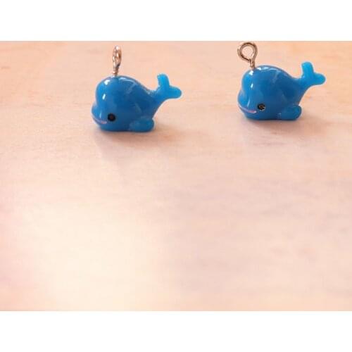 Blue whale With Hook Charms For Slime DIY Polymer Filler Addition Slime Accessories Toys Lizun Modeling Clay Kit For Children