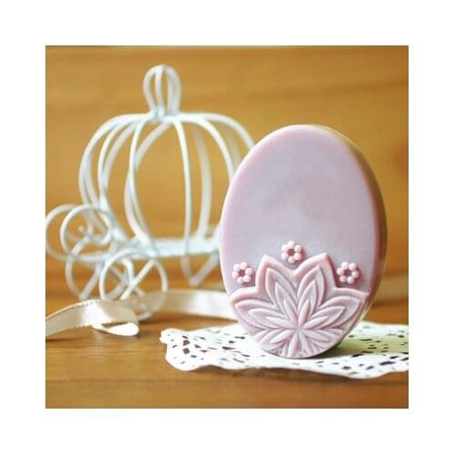 HC0146 PRZY Silicone Mold Silicone Bright Star Handmade Soap Making Mold Resin Clay Molds Flower Oval Moulds Flowers