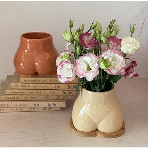 Body Art ceramic Vases Simplicity living room Decorative desktop flower vase Creativity European Home Decoration modern Ornament