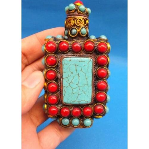 China Beautiful filigree process gem snuff bottle /1