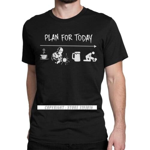 Awesome O Neck Tee Shirt Today Coffee Welder Beer Sex T Shirts Funny Welding Gift for Welder Premium Cotton Sweatshirt