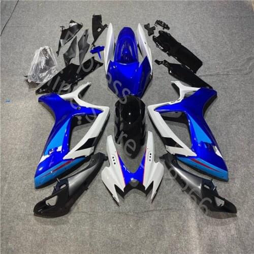 ABS Motorcycle Bodywork Set Fairing kit For Suzuki GSXR600/750 GSXR600-750 2006-2007 2005 06-07 blue black white Fairing