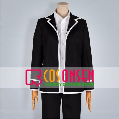 COSPLAYONSEN Code Breaker Rei Ogami Cosplay Costume Black Suit Set Any Size