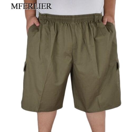 Summer Plus size shorts for men 12XL 11XL 10XL 9XL 8XL 7XL weight 160kg cotton casual shorts