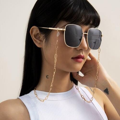 Fashion Reading Glasses Chain for Women Metal Sunglasses Cords Casual Metal Beaded Eyeglass chain for glasses women