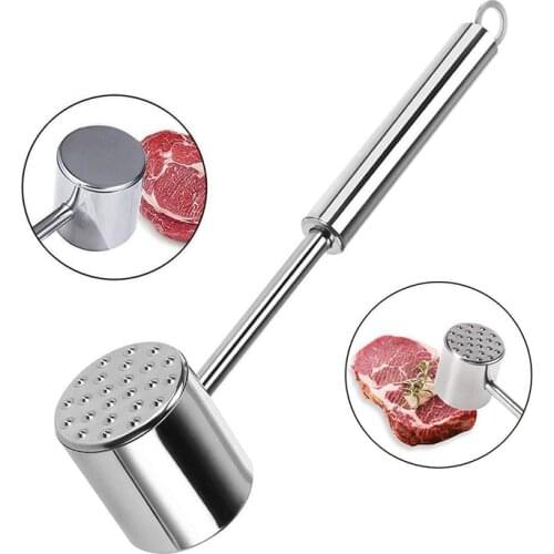 Stainless Steel Beef Meat Tenderizer Hammer loose Meat Steak Meat Hammer Kitchen Tools Cooking Baking Accessories