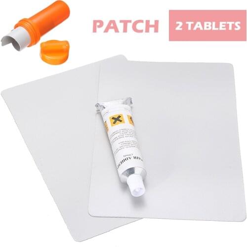 NEW Inflatable Boat 2Pcs Gray PVC 20*13cm Gray Patches Glue Waterproof For Inflatable Boat Raft Repair Material