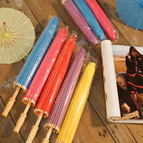 New 60cm China paper umbrella traditional dance color parasol Umbrella Outdoor DIY wedding Party decorations for home Supplies