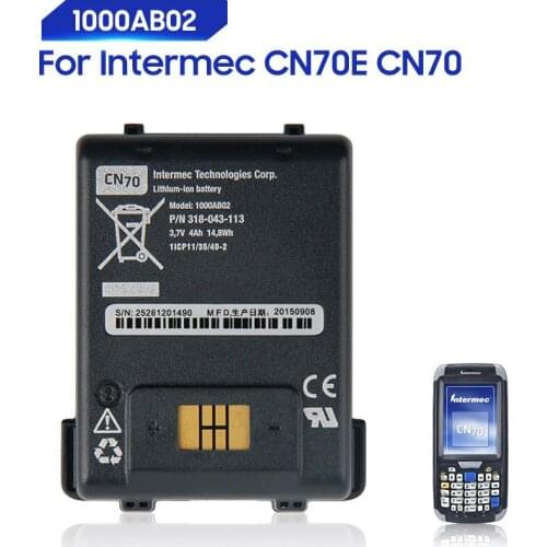 Original Replacement Battery For Intermec Honeywell 318-043-033 CN70E CN70 1000AB02 Genuine Battery 4000mAh