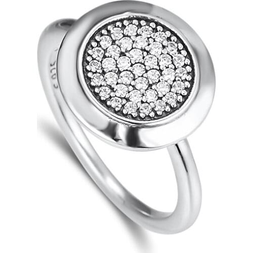 Signature Rings 100% 925 Authentic Sterling Silver Jewelry For Women Wholesales Free Shipping