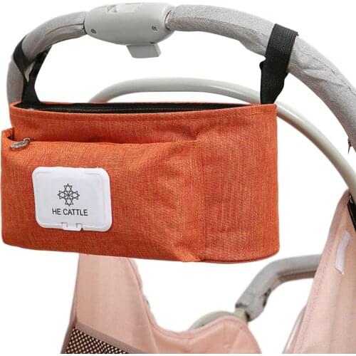 Stroller Hanging Bag Universal Parents Diaper Organizer Bag with Stroller Attachments Storage Container Large Capacity Bag