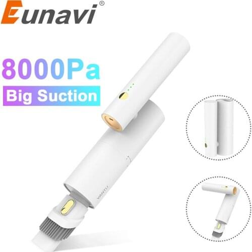 Handheld Car Vacuum Cleaner Rotatable Mini Vacuum for Car & Home High Power - 8000 Pa Cordless Portable Vac Cleaner V02P