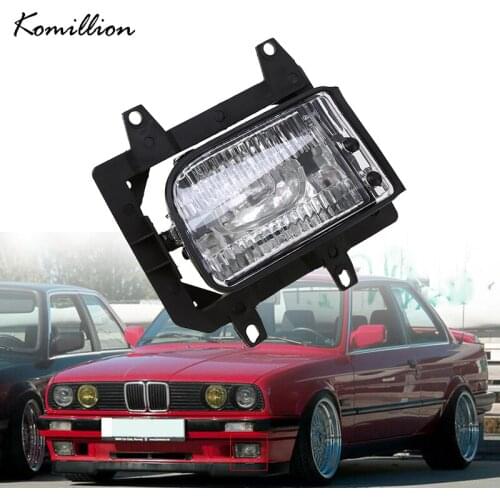 Car Front Bumper Fog Light Housing Without H3 Halogen Bulbs for BMW E30 3-Series 1982 1983 1984 1985 1986 1987 Pre-facelift