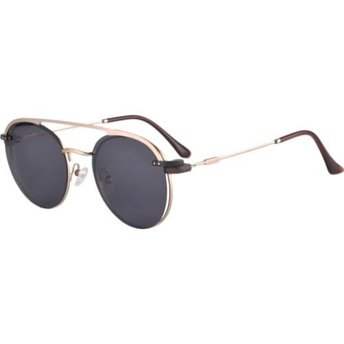 SHINU polarized sunglasses women clip-on sun-glasses men optics frame Customized Prescription Retro metal eyeglass frame 3042