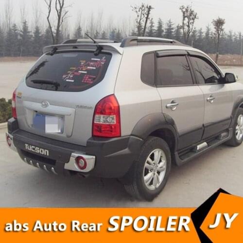For HYUNDAI TUCSON Spoiler 2008-2013 TUCSON spoiler High Quality ABS Material Car Rear Wing Primer Color Rear Spoiler